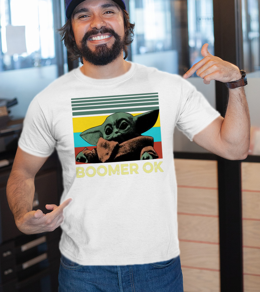 Boomer OK Retro Baby Yoda T-Shirt