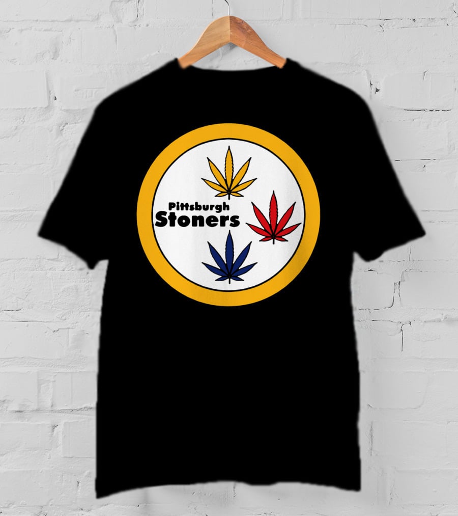 Pittsburgh Stoners Weed Leaves Steelers Colors T-Shirt