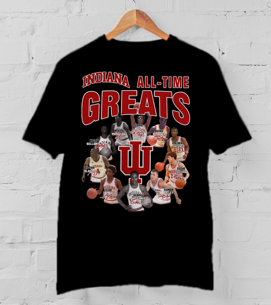 Indiana All-Time Greats IU Basketball Legends T-Shirt