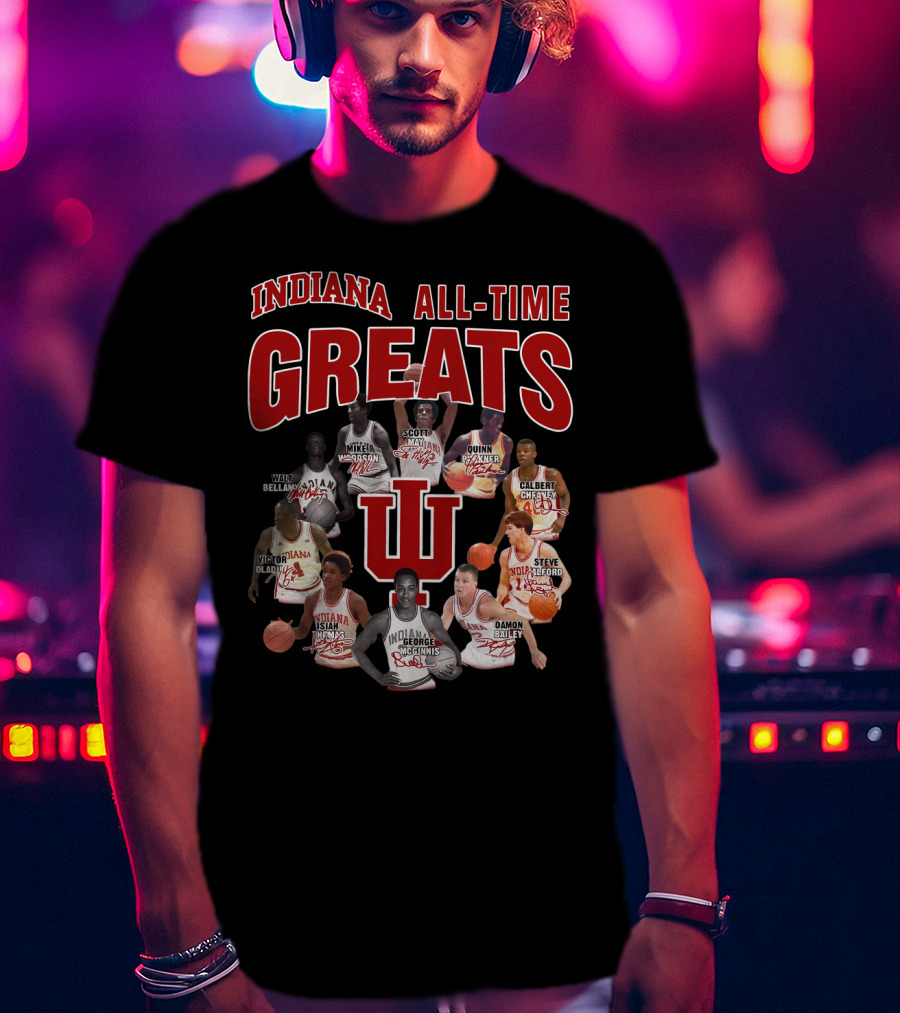 Indiana All-Time Greats IU Basketball Legends T-Shirt