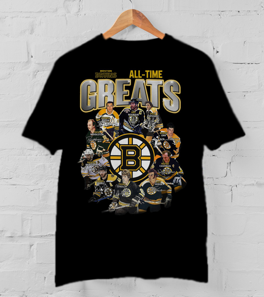 Boston Bruins All-Time Greats T-Shirt