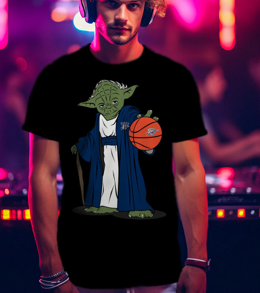Master Yoda Oklahoma City Thunder Basketball Character T-Shirt