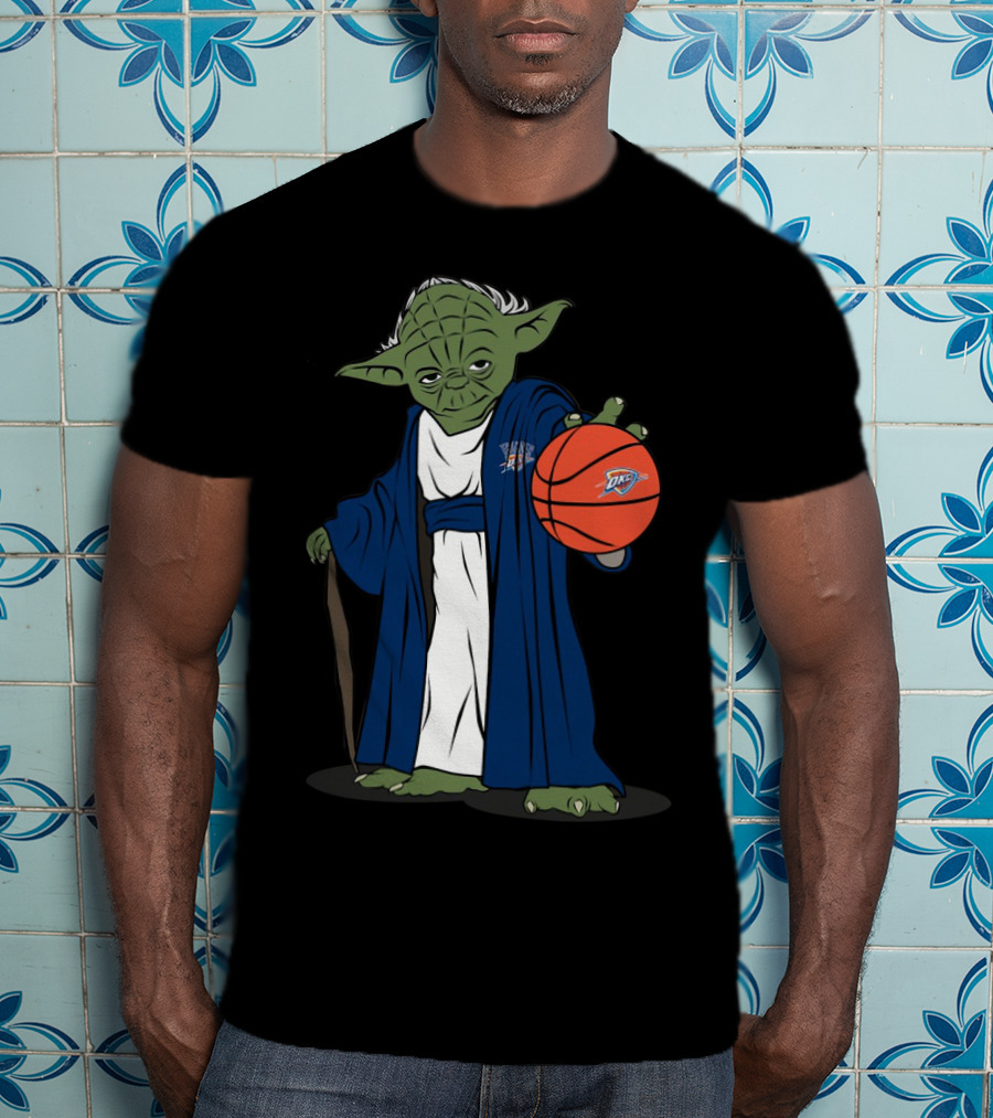 Master Yoda Oklahoma City Thunder Basketball Character T-Shirt
