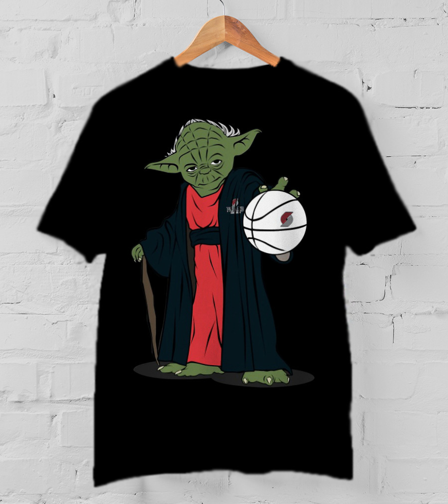 Master Yoda Portland Trail Blazers Basketball Force T-Shirt