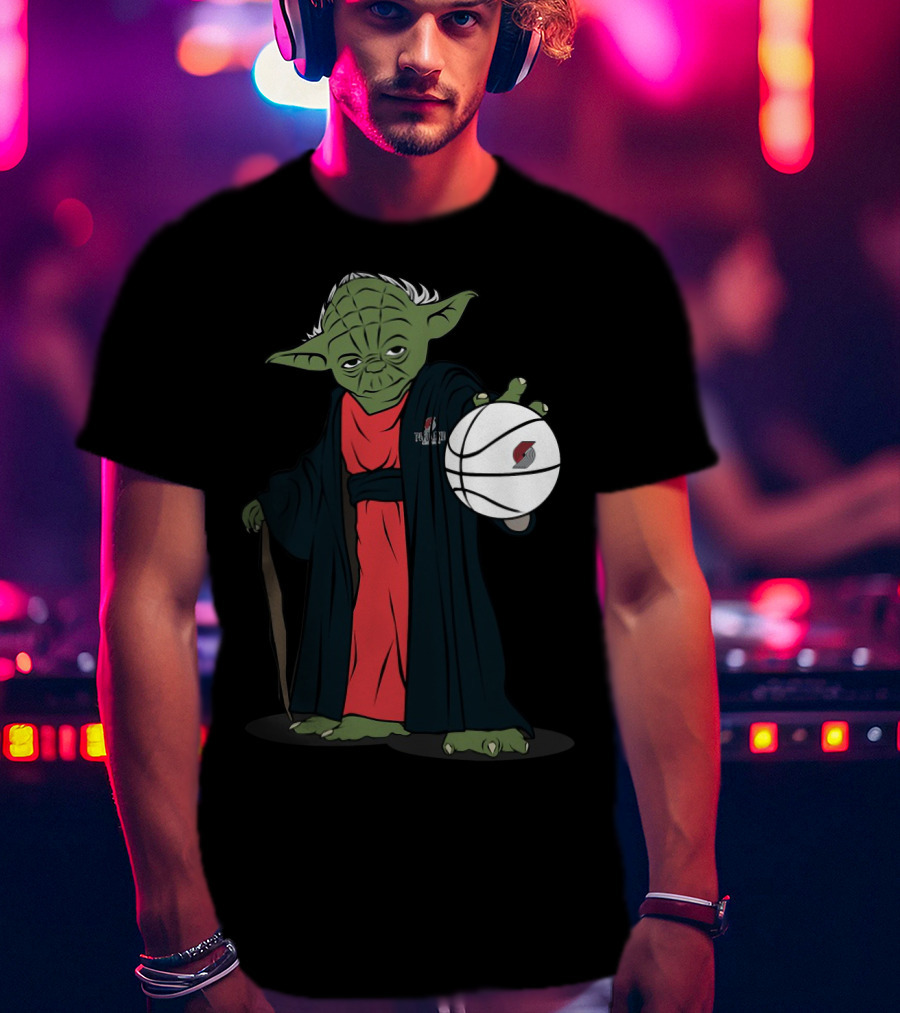 Master Yoda Portland Trail Blazers Basketball Force T-Shirt