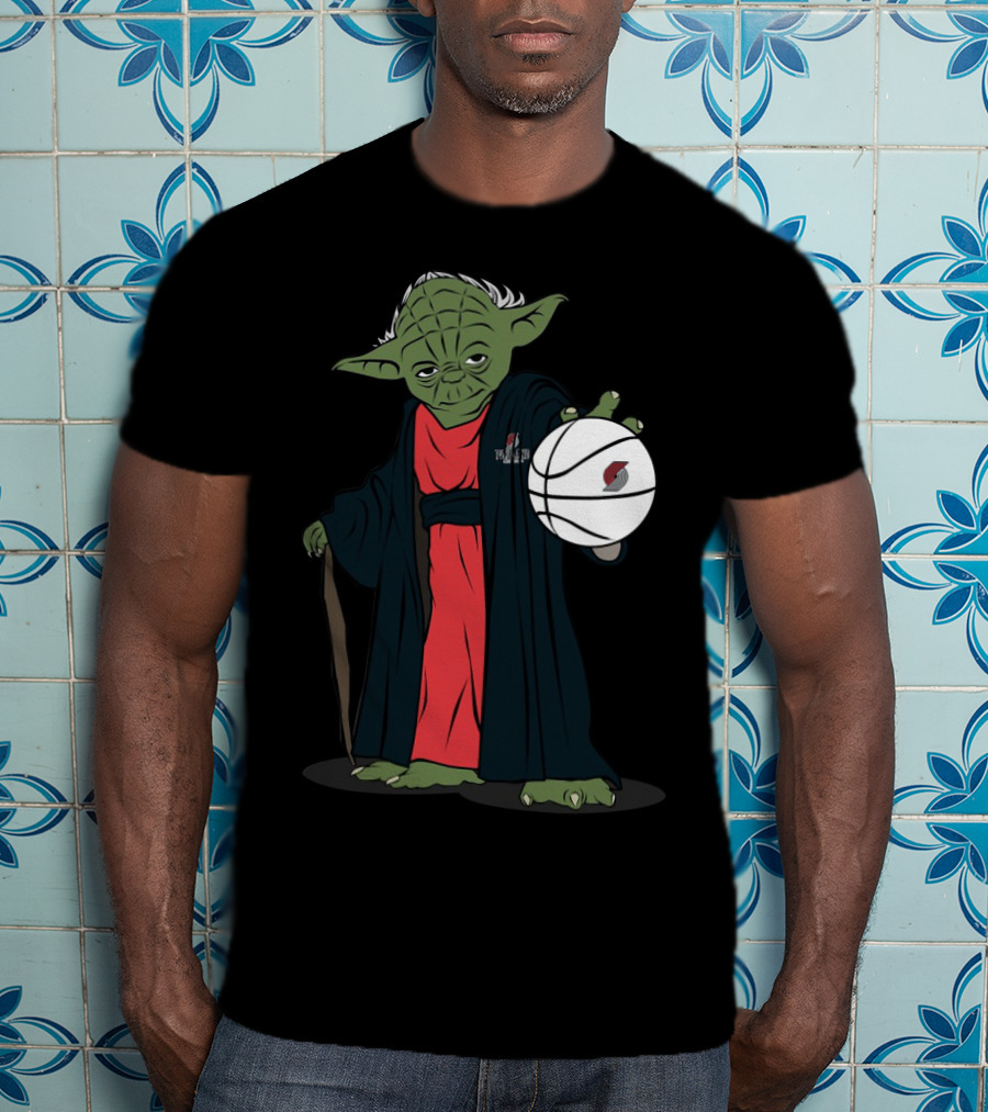 Master Yoda Portland Trail Blazers Basketball Force T-Shirt