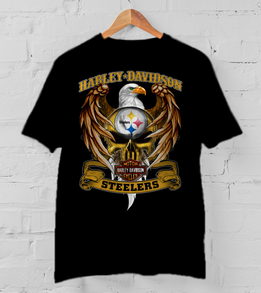 Harley Davidson Steelers Eagle Nfl Pittsburgh Steelers T-Shirt