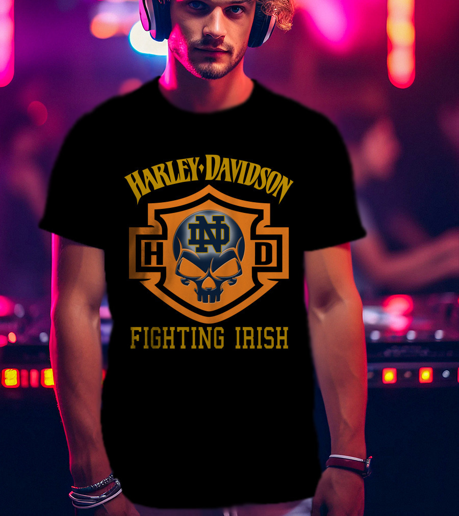 Harley Davidson Nd Fighting Irish 127 T-Shirt