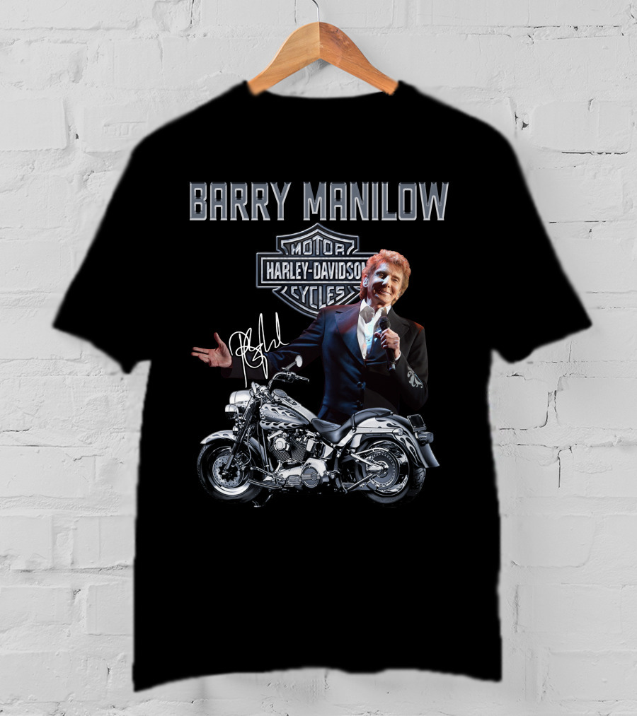 Barry Manilow Harley Davidson Motorcycles T-Shirt