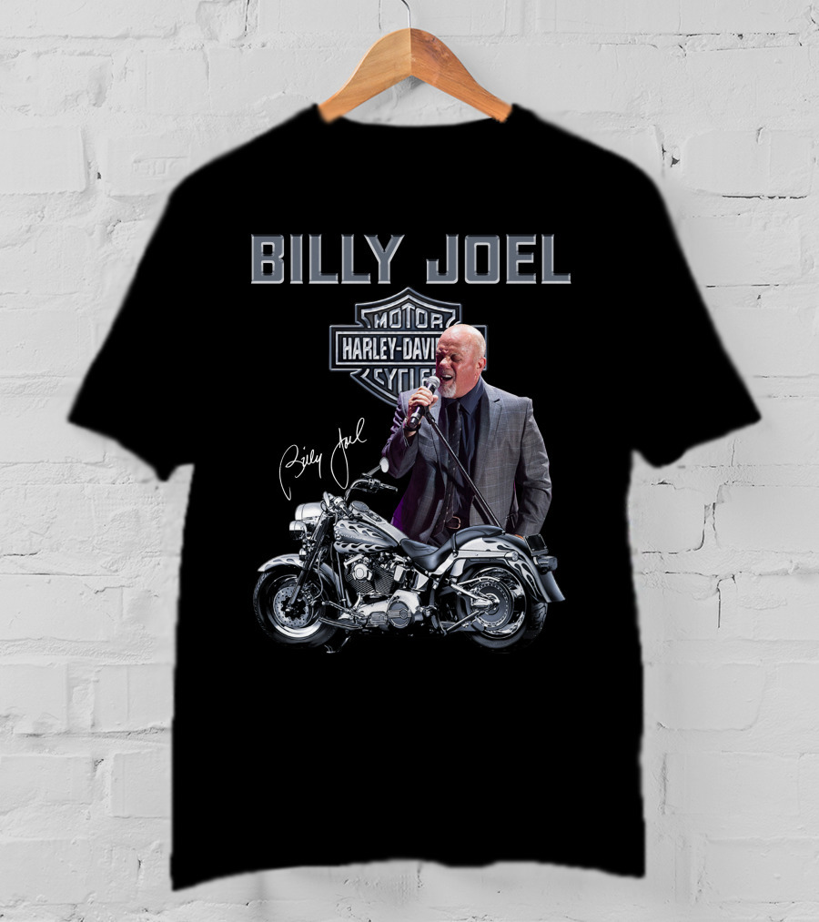 Billy Joel Harley Davidson Motorcycle Cycles T-Shirt