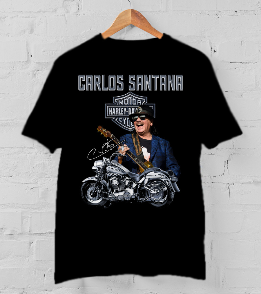 Carlos Santana Harley Davidson Motorcycles T-Shirt