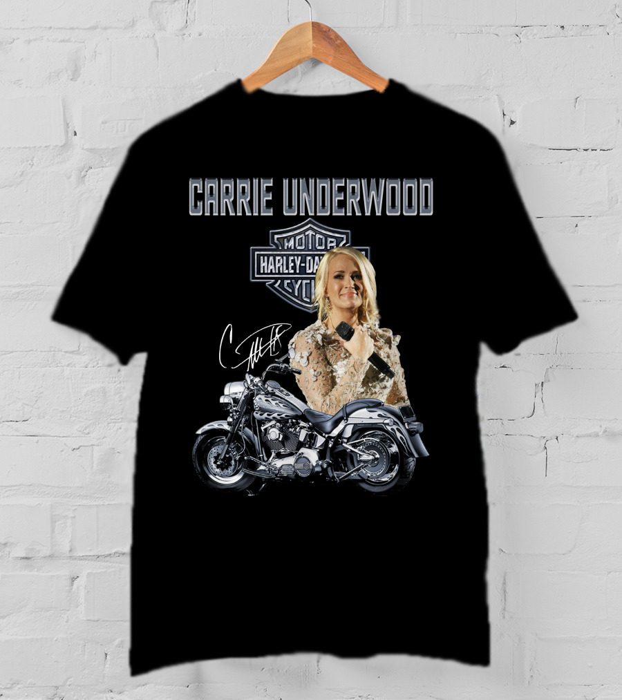 Carrie Underwood Harley Davidson Motorcycle Performance T-Shirt