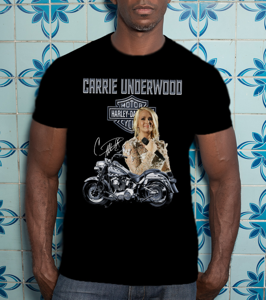 Carrie Underwood Harley Davidson Motorcycle Performance T-Shirt