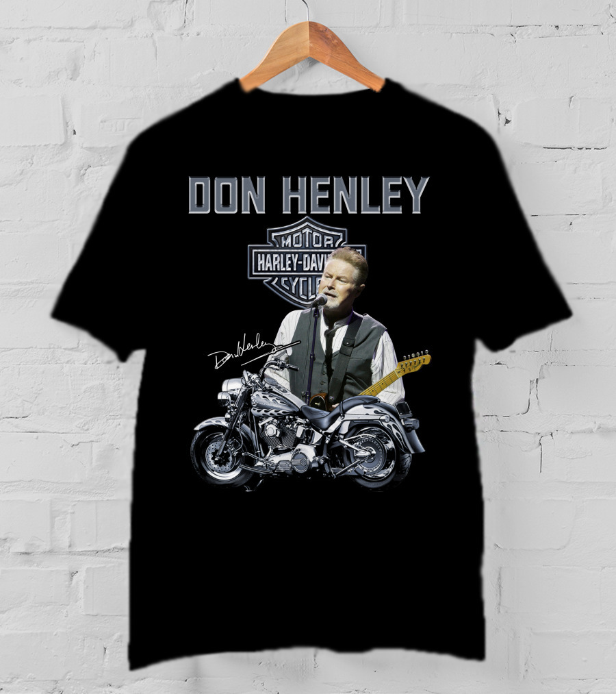 Don Henley Harley Davidson Motorcycle Music Legend T-Shirt