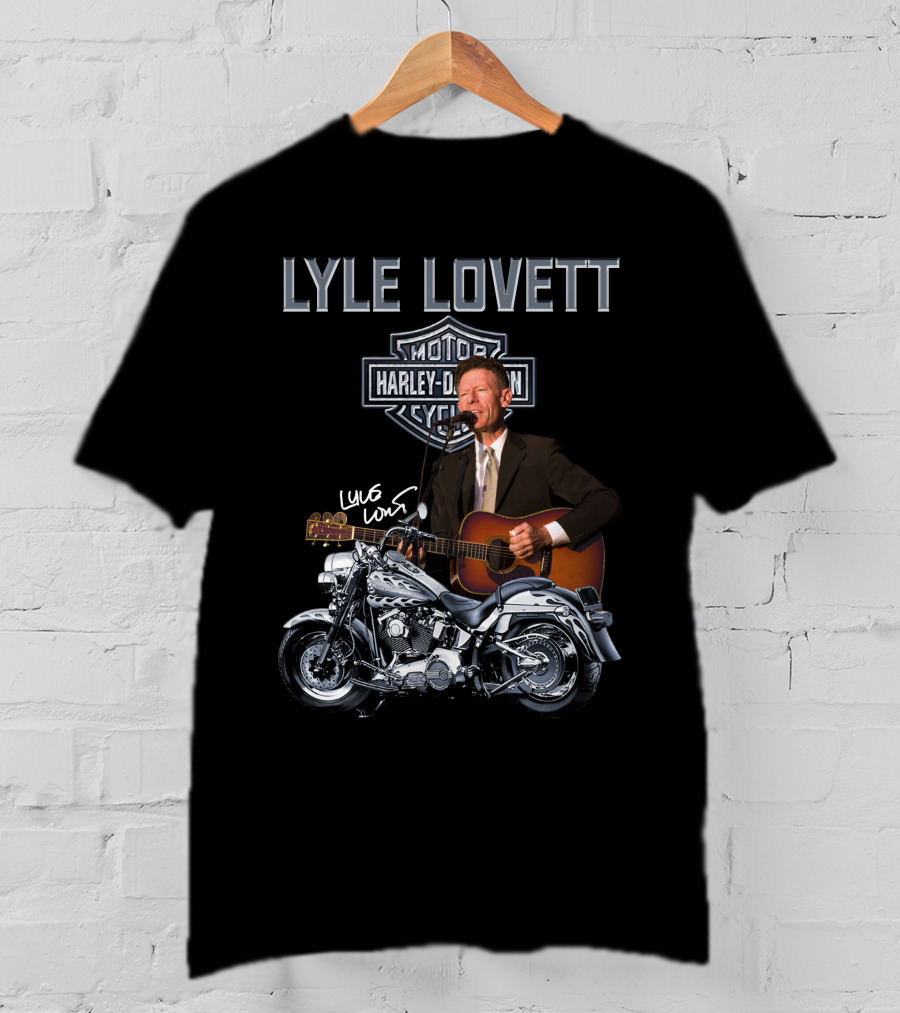 Lyle Lovett Harley Davidson Motorcycle Performance T-Shirt
