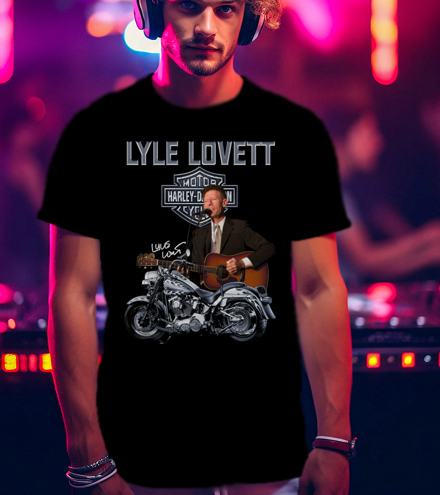 Lyle Lovett Harley Davidson Motorcycle Performance T-Shirt