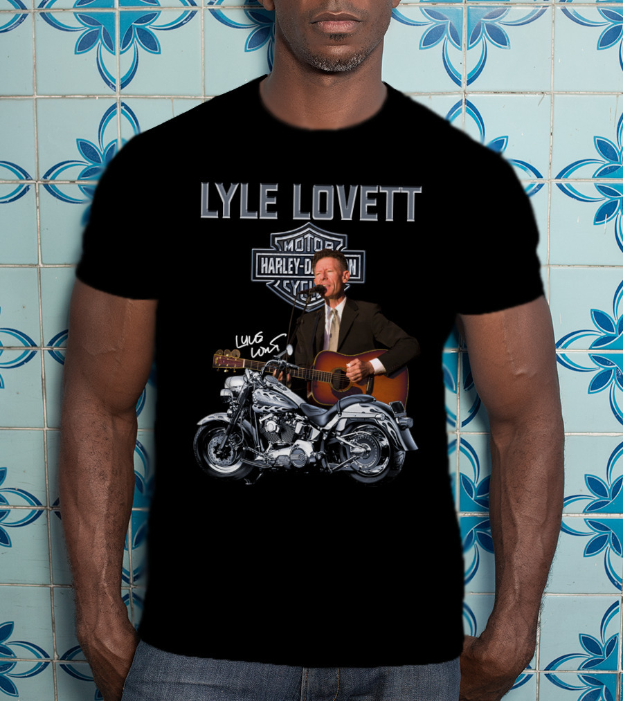 Lyle Lovett Harley Davidson Motorcycle Performance T-Shirt