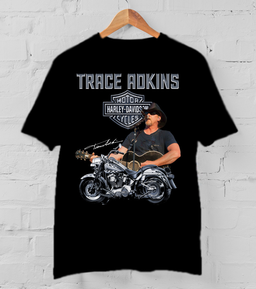Trace Adkins Harley Davidson Motorcycles Guitar Performance T-Shirt