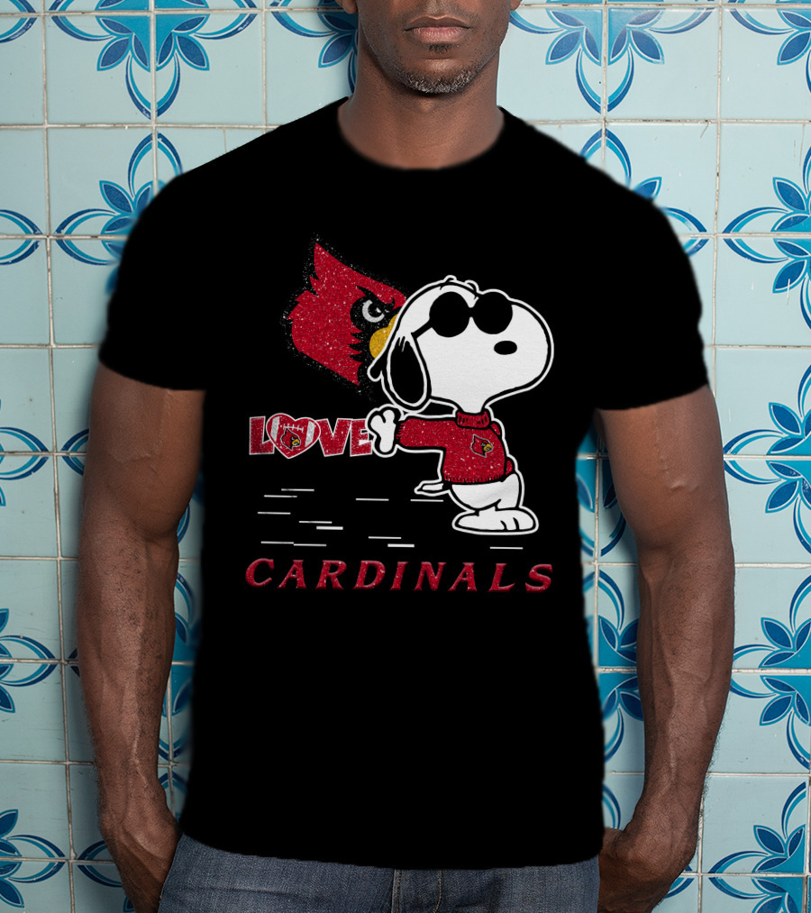 Snoopy Cardinals Love Louisville T-Shirt