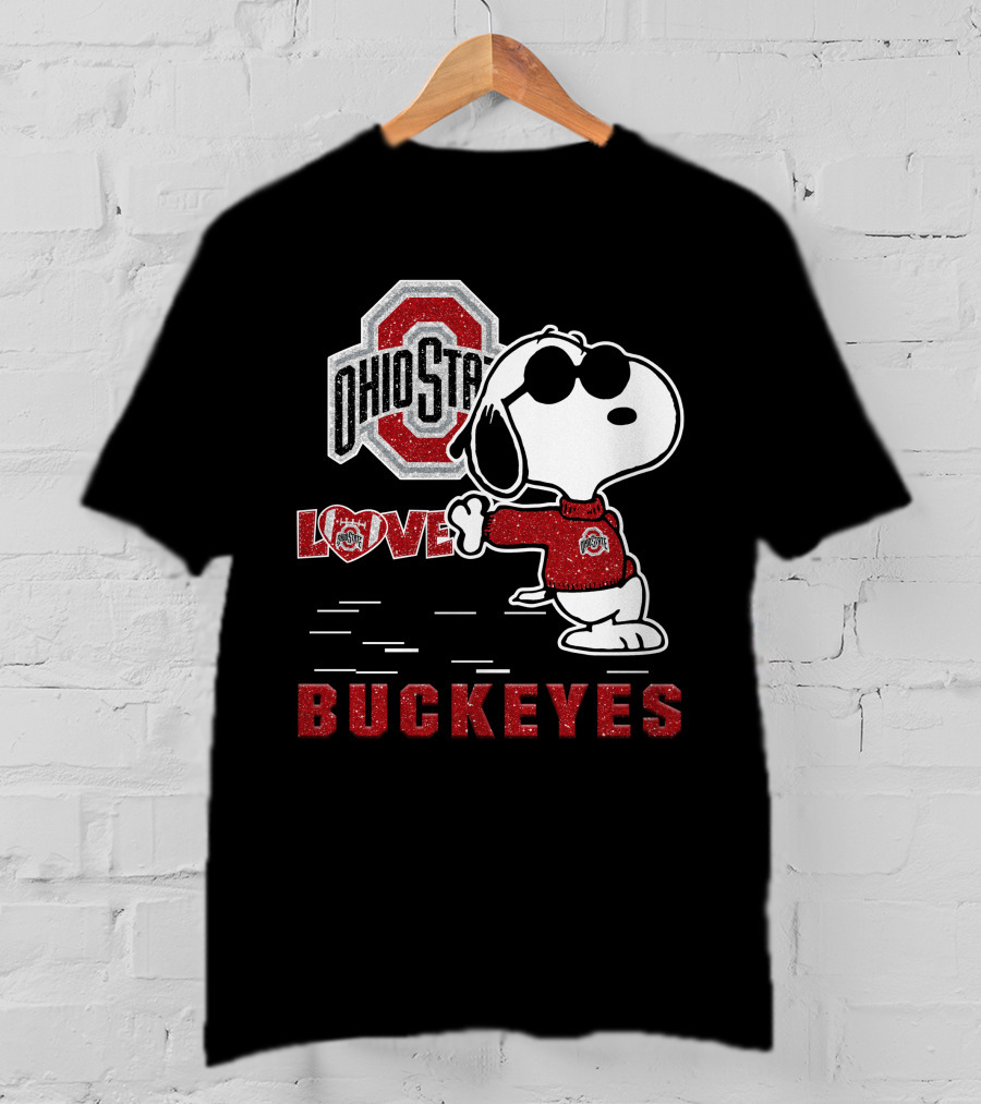 Ohio State Buckeyes Love Snoopy Sports T-Shirt