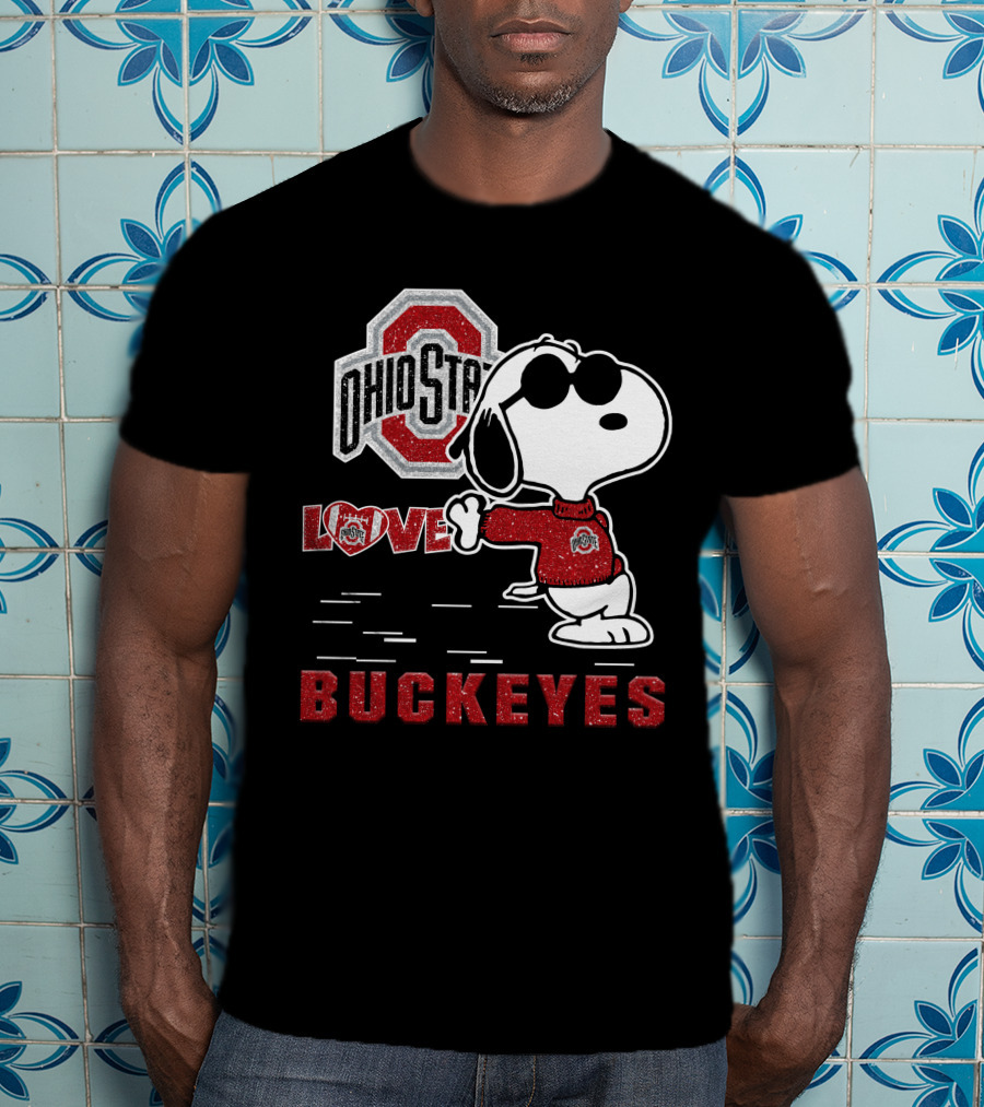 Ohio State Buckeyes Love Snoopy Sports T-Shirt