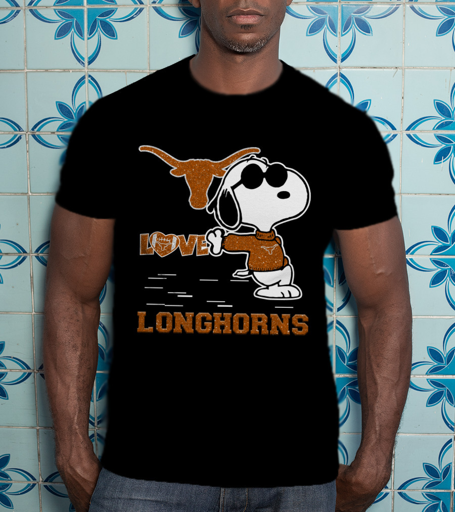 Snoopy Love Longhorns T-Shirt