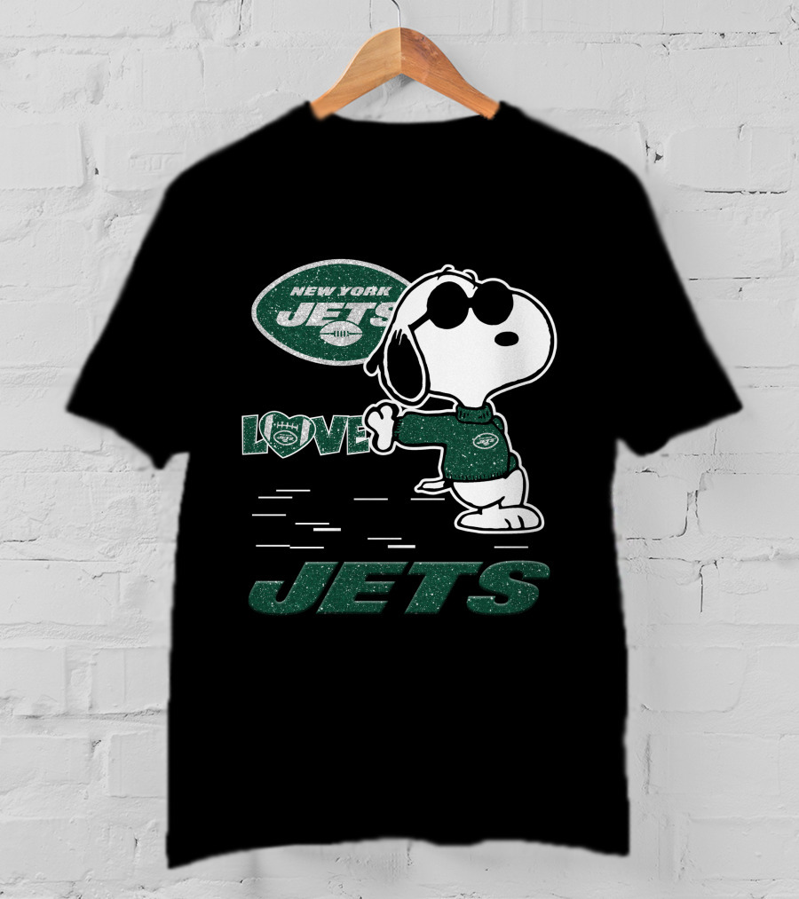 Snoopy New York Jets Love T-Shirt