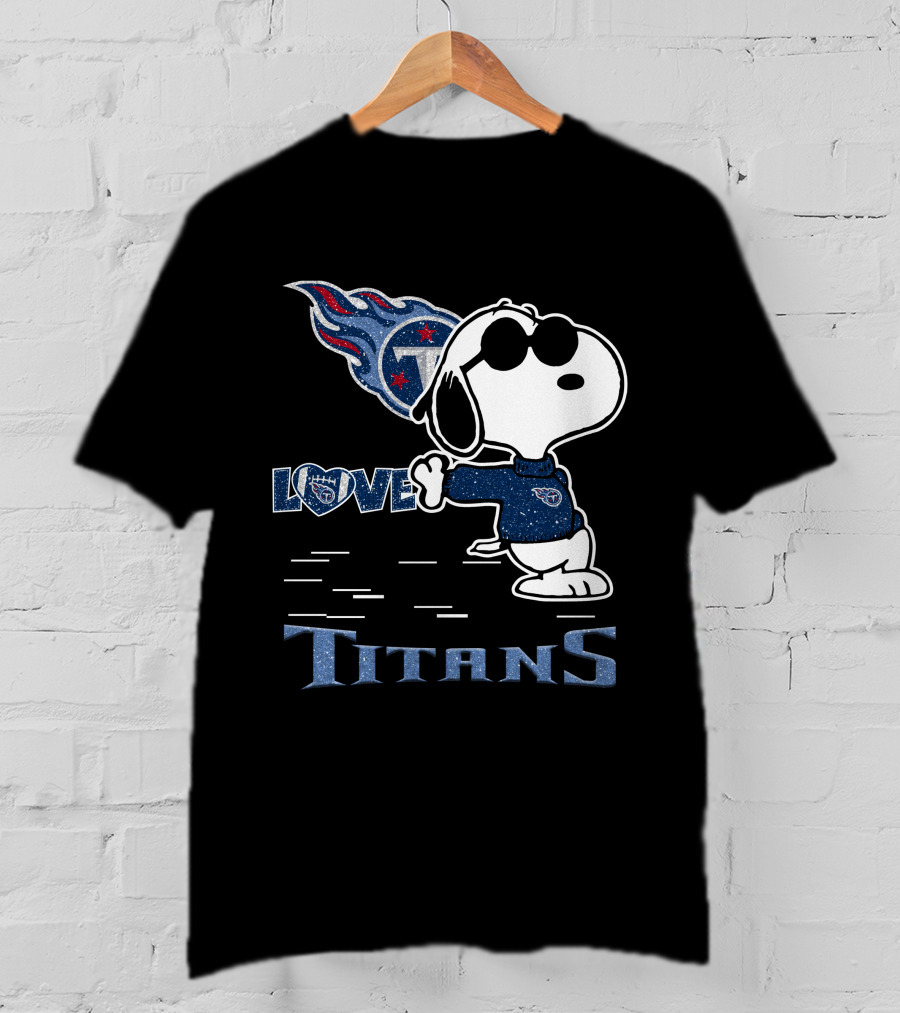 Snoopy Love Tennessee Titans Football Passion T-Shirt