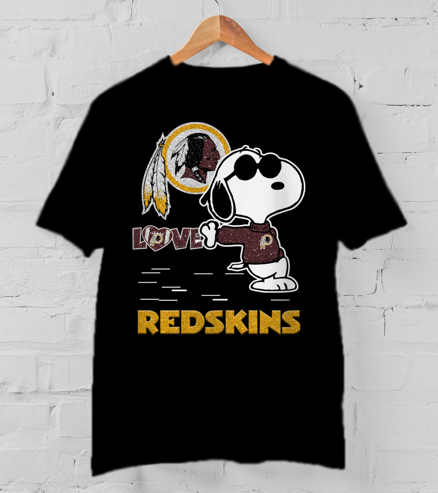 Snoopy Love Washington Redskins Nfl Football Fans 131 T-Shirt