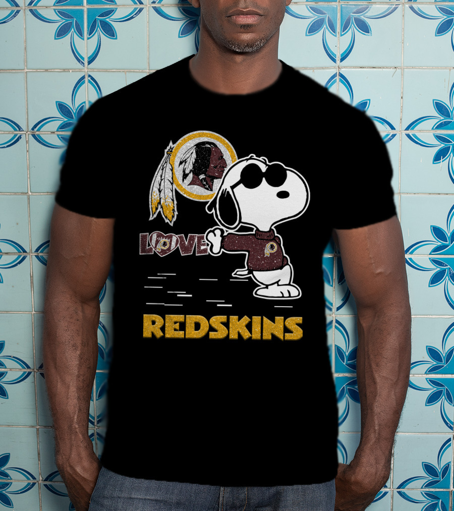 Snoopy Love Washington Redskins Nfl Football Fans 131 T-Shirt