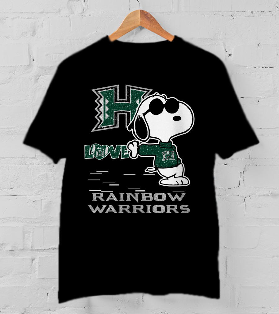 Snoopy Love H Rainbow Warriors T-Shirt