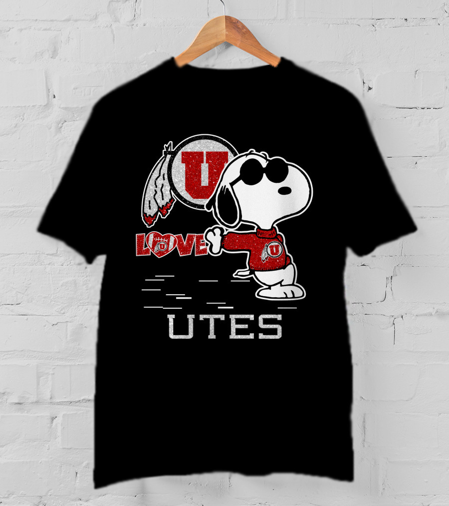 Snoopy U Love Utah Utes T-Shirt