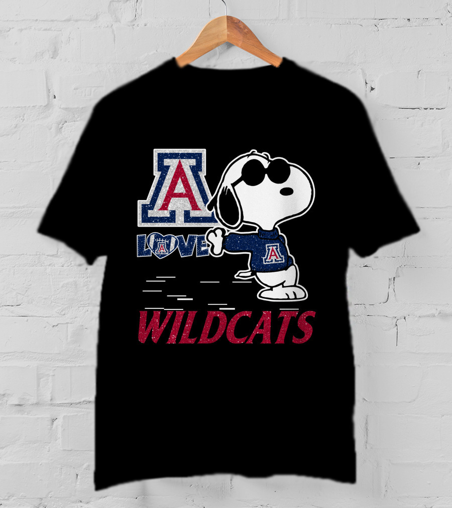 Snoopy Love Arizona Wildcats T-Shirt