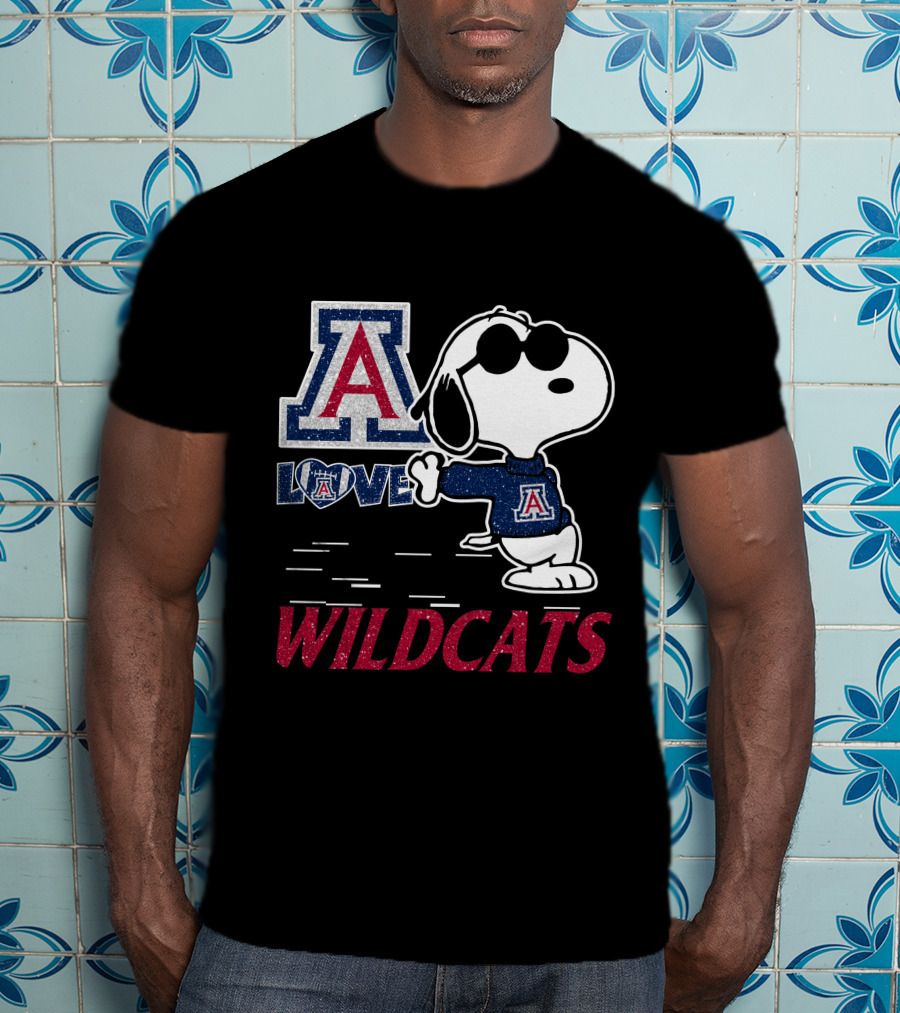 Snoopy Love Arizona Wildcats T-Shirt