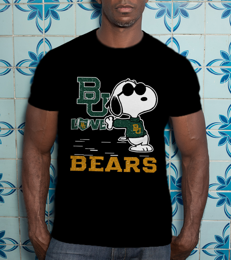 BU Love Snoopy Baylor Bears T-Shirt