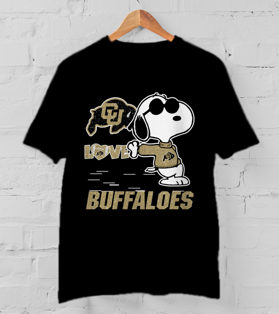 Snoopy CU Buffaloes Love T-Shirt