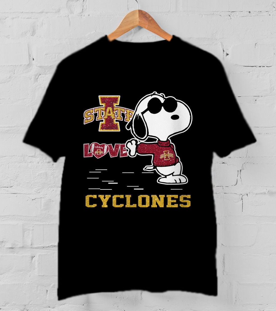 Snoopy Iowa State Love Cyclones T-Shirt