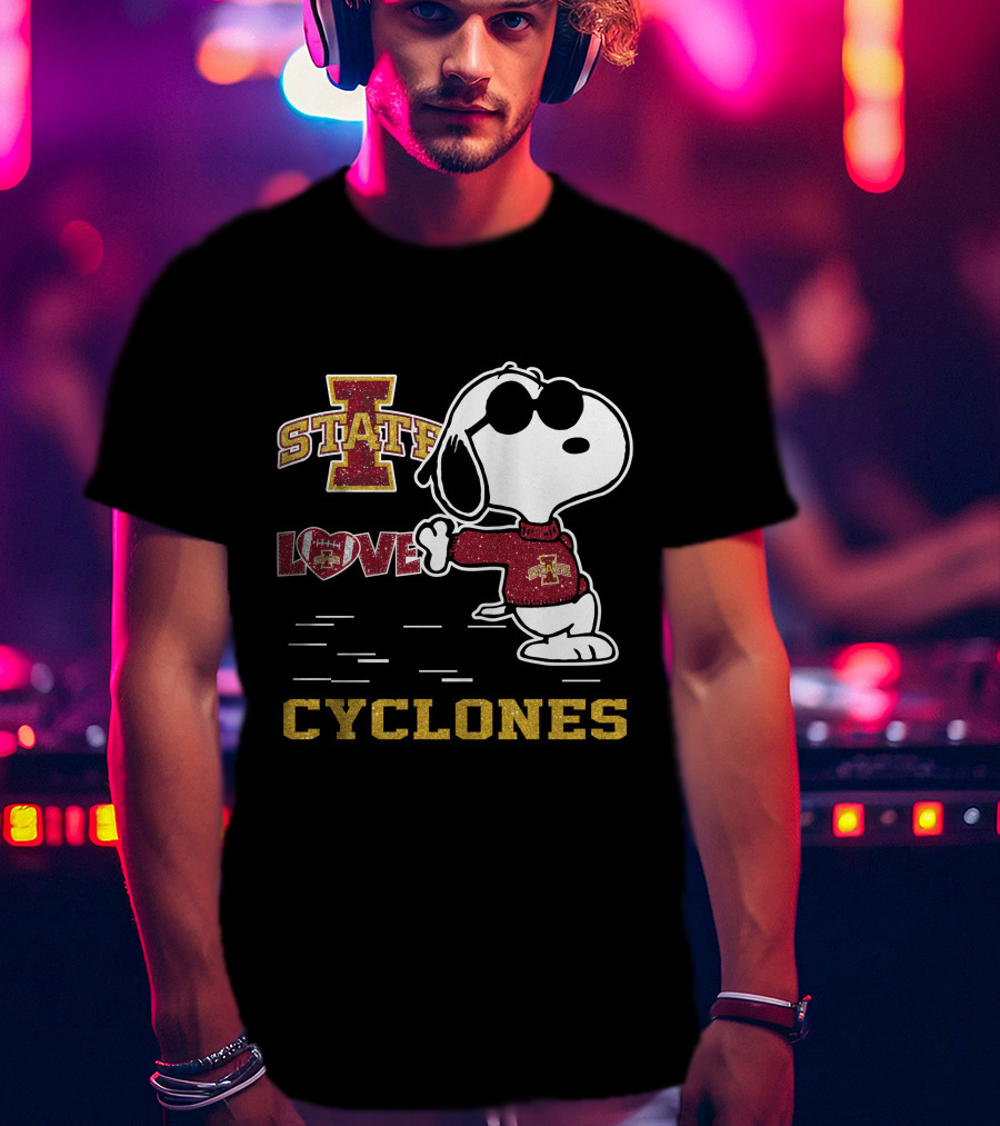 Snoopy Iowa State Love Cyclones T-Shirt
