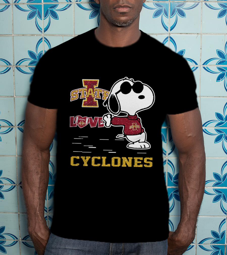 Snoopy Iowa State Love Cyclones T-Shirt