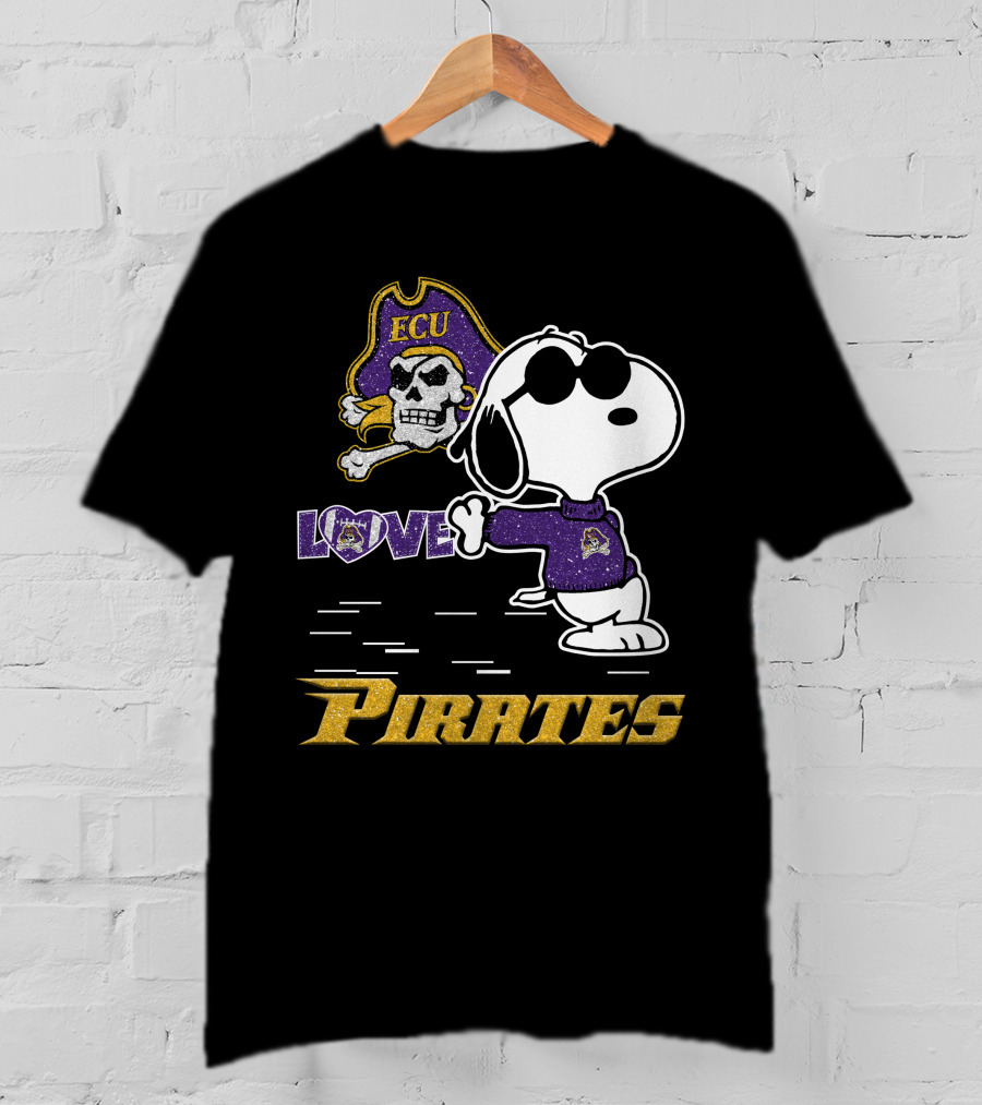 Snoopy ECU Love Pirates T-Shirt