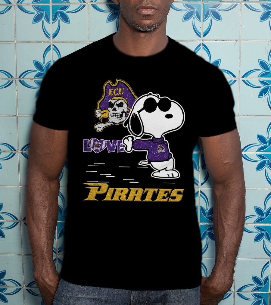 Snoopy ECU Love Pirates T-Shirt