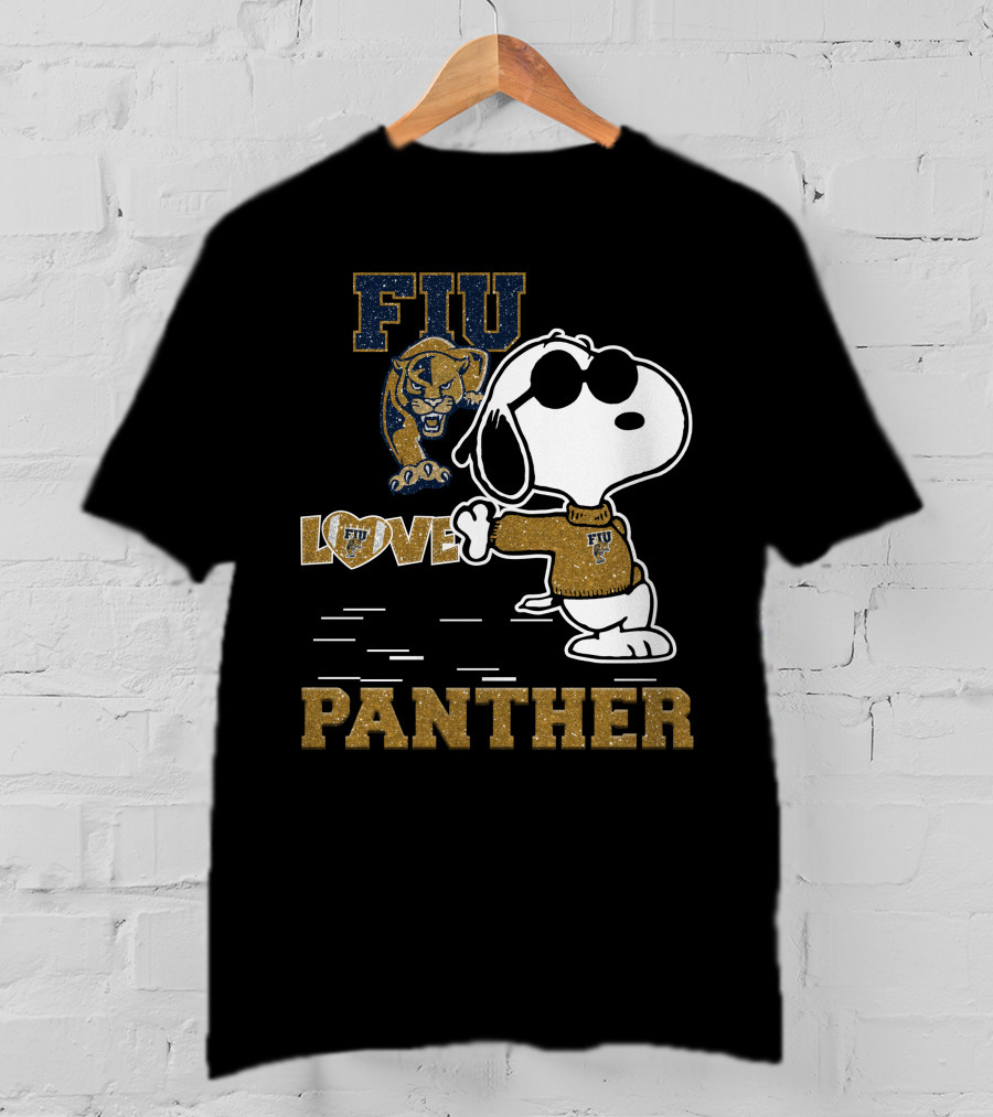 Snoopy FIU Love Panther T-Shirt