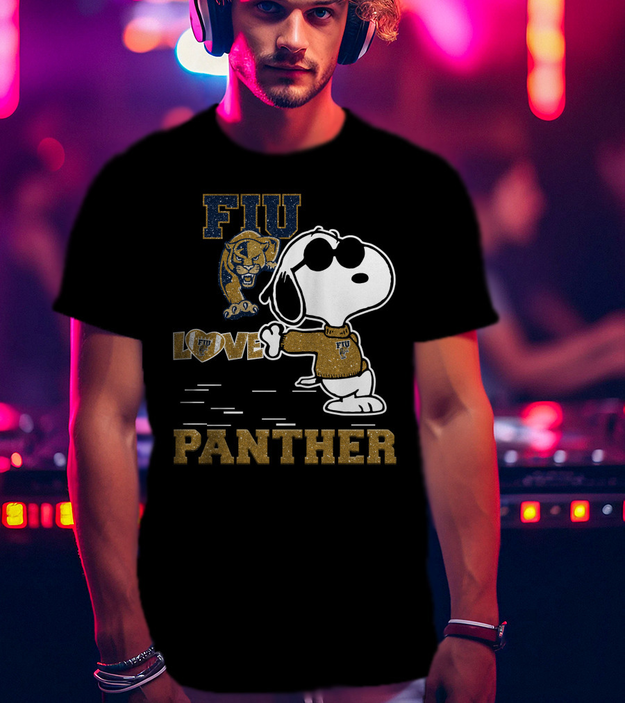 Snoopy FIU Love Panther T-Shirt