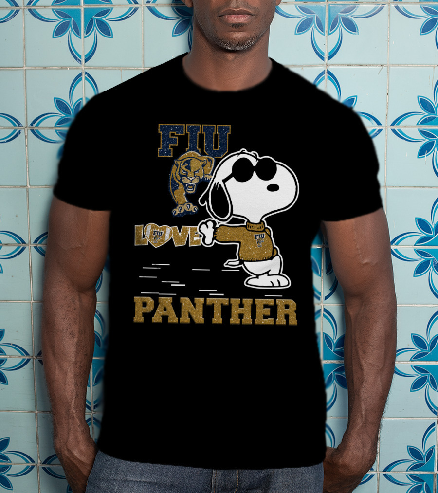 Snoopy FIU Love Panther T-Shirt