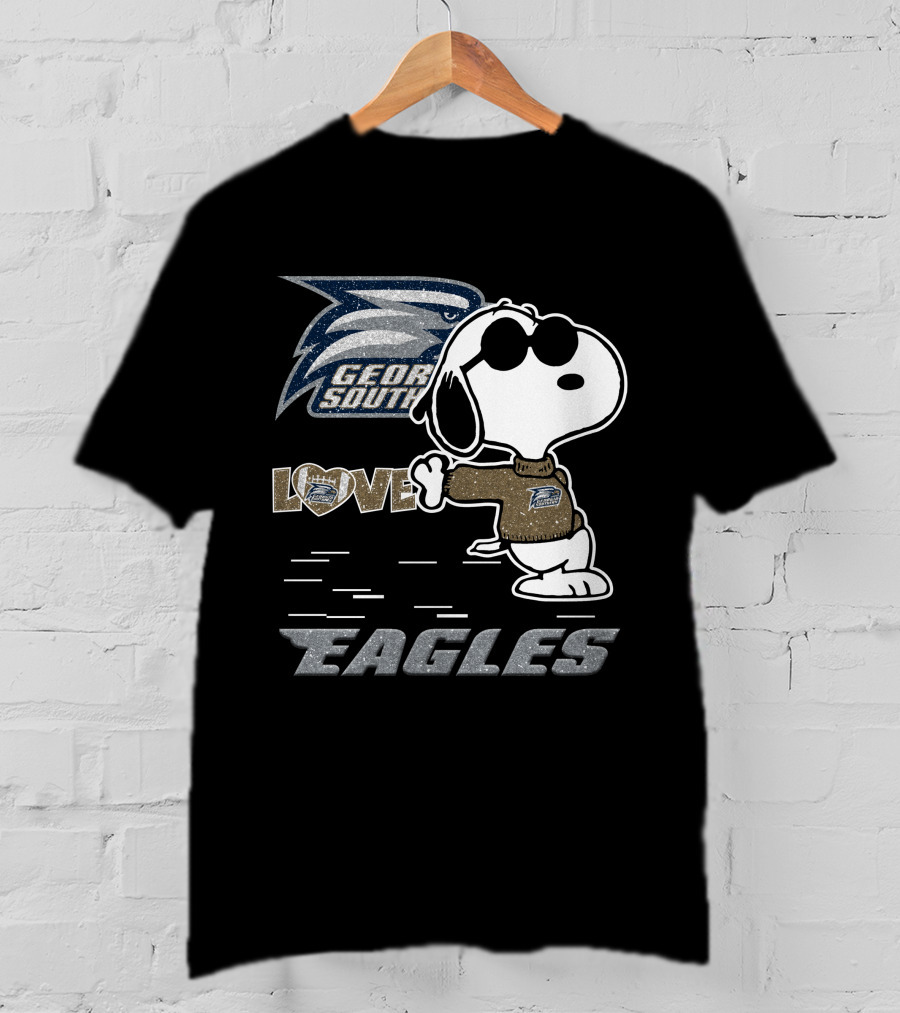 Snoopy Georgia Southern Eagles Love T-Shirt
