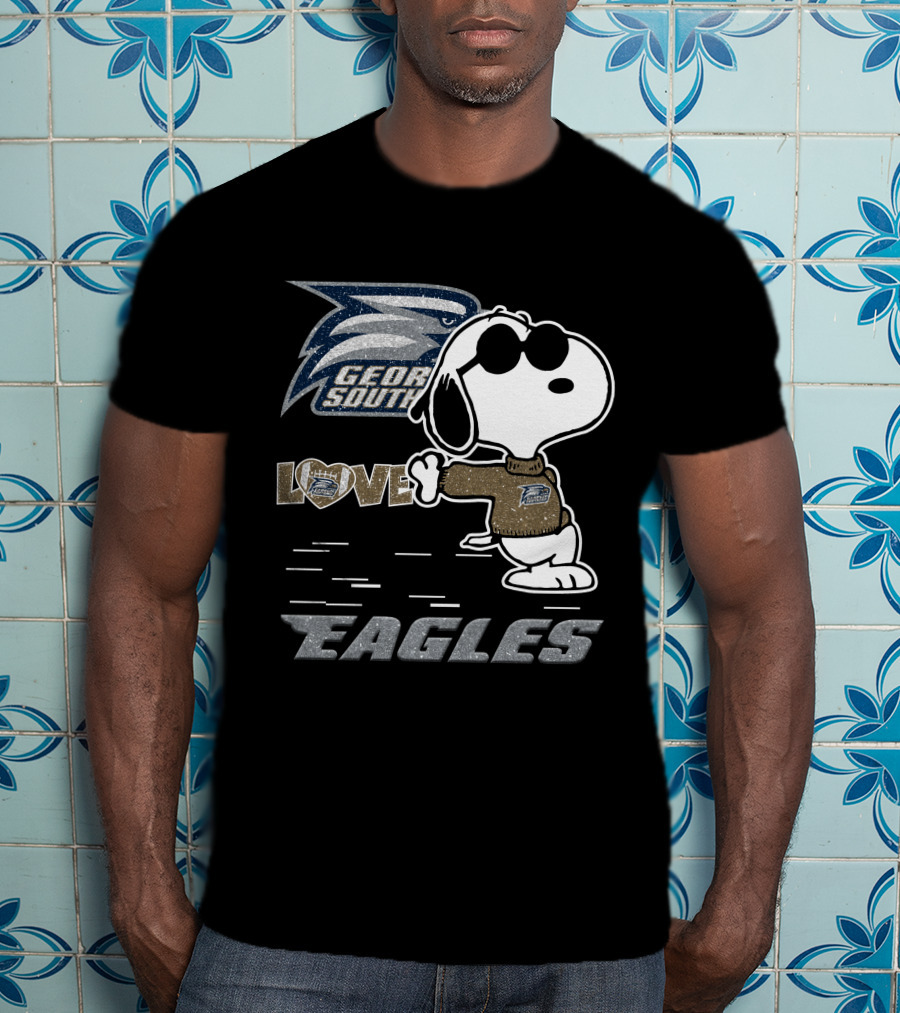 Snoopy Georgia Southern Eagles Love T-Shirt