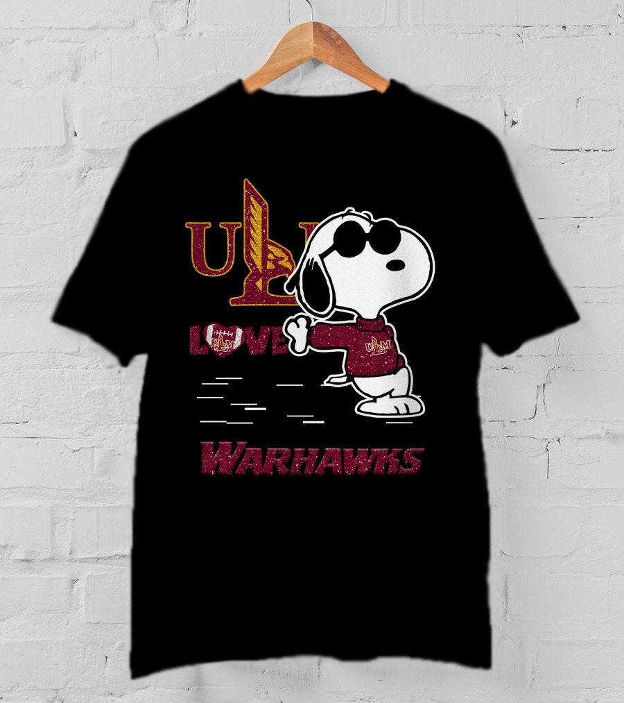 Snoopy ULM Love Warhawks T-Shirt