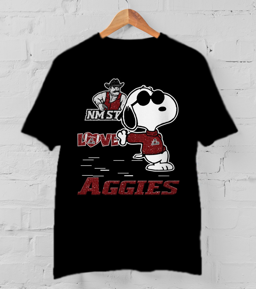 Snoopy Love NM State Aggies T-Shirt