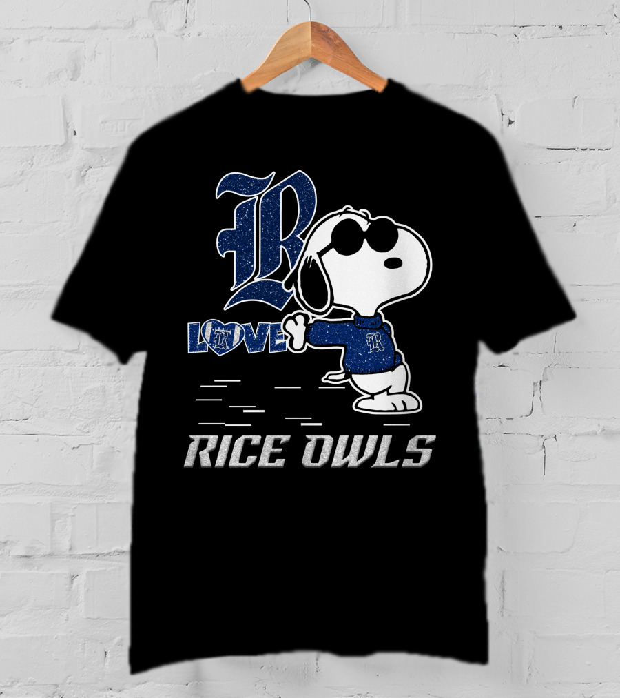 Snoopy Rice Owls Love T-Shirt
