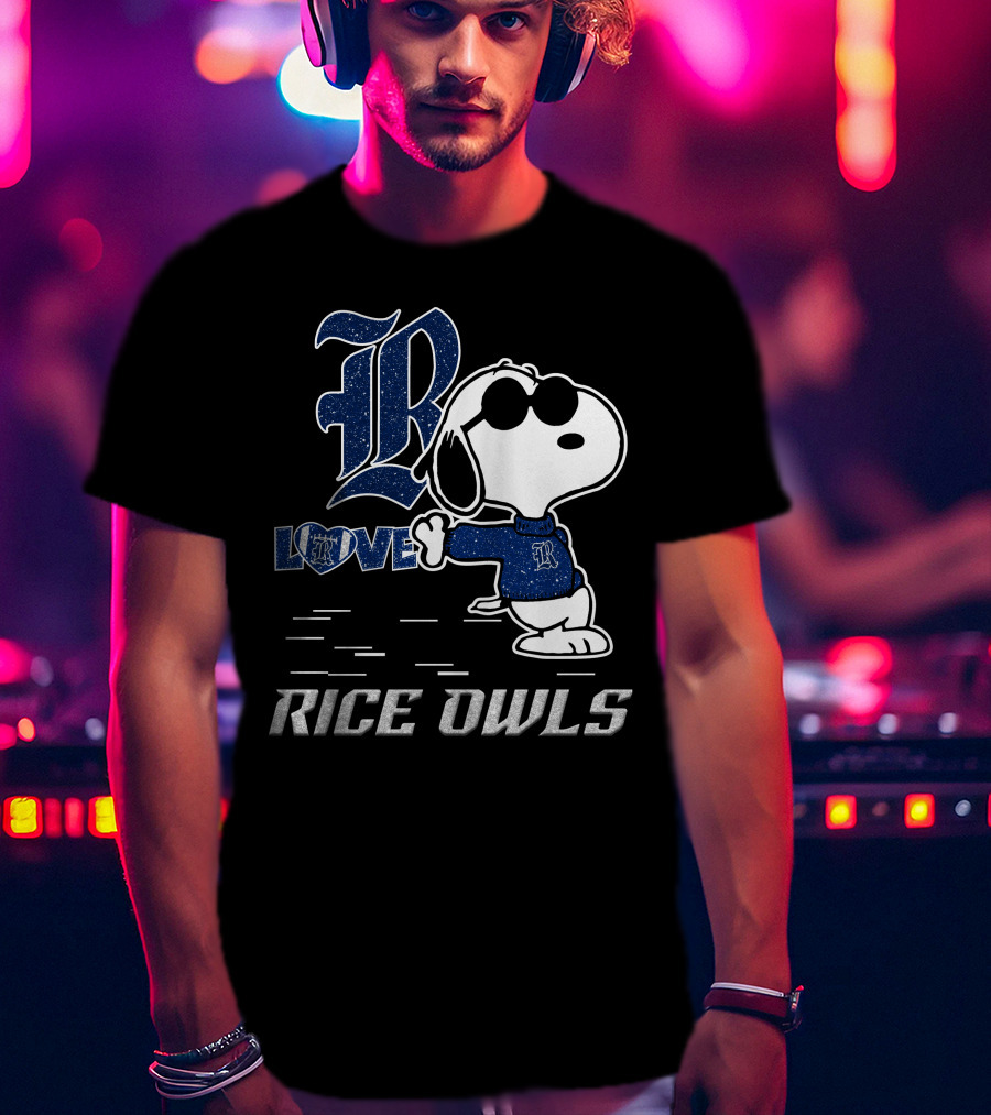 Snoopy Rice Owls Love T-Shirt
